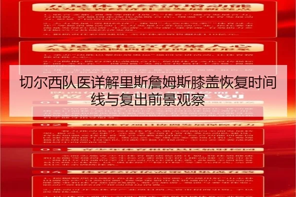 切尔西队医详解里斯詹姆斯膝盖恢复时间线与复出前景观察